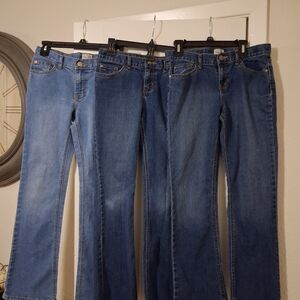 Pack of 3 The Children’s Place Bootcut Jeans - Size 14 - Adjustable Waist
